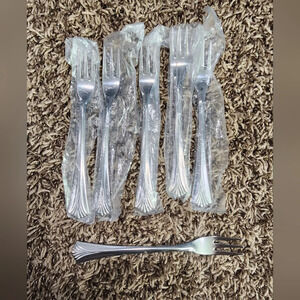 New Set Of 6 Stainless Cocktail Forks China